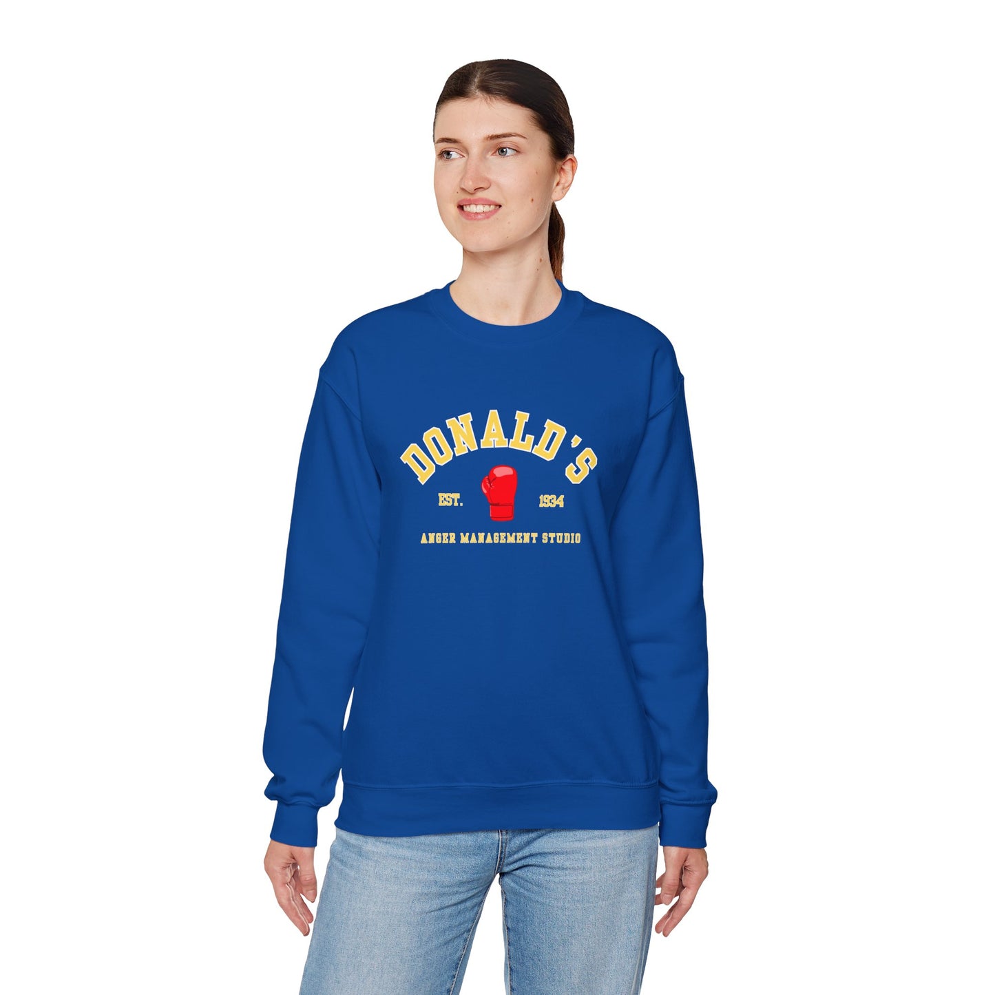 Donald's Anger Management Studio Crewneck Sweatshirt