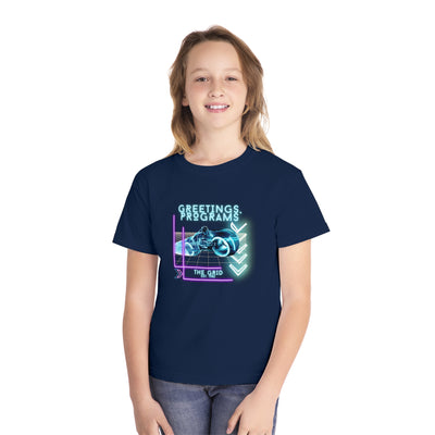 Youth Tee - Tron Greetings Programs Enter the Grid - Comfort Colors