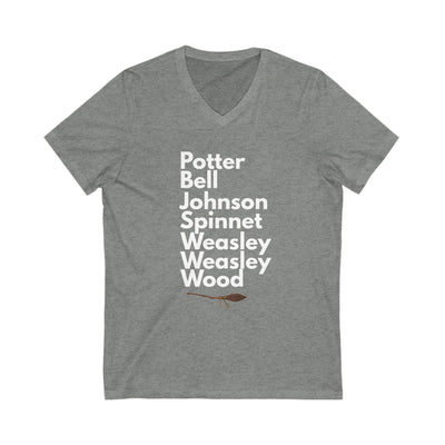 Gryffindor Lineup V-Neck Tee – Firebolt Edition