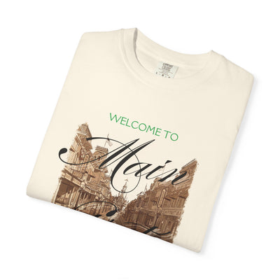 Welcome to Main Street Disneyland Tee folded tee