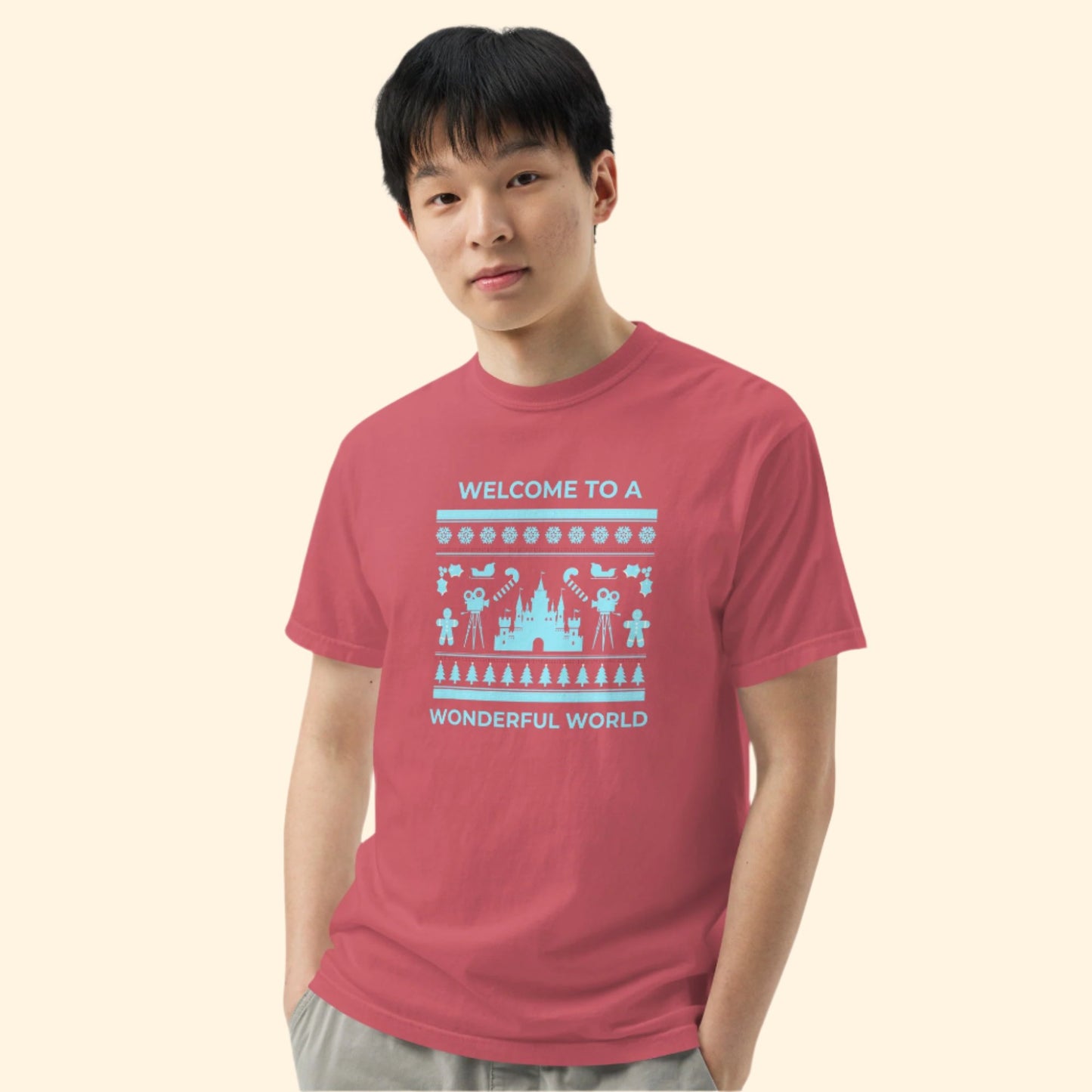 disney holiday male red shirt 2