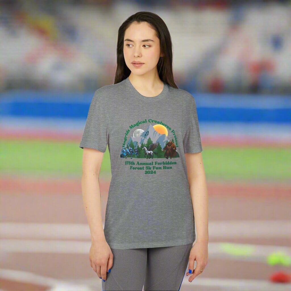 Forbidden Forest 5k Fun Run! adidas® Unisex Sport with SPF T-shirt T-Shirt Printify