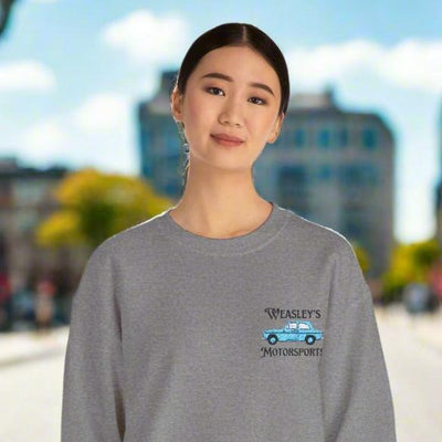 weasleys motorsports woman embroidered sweatshirt
