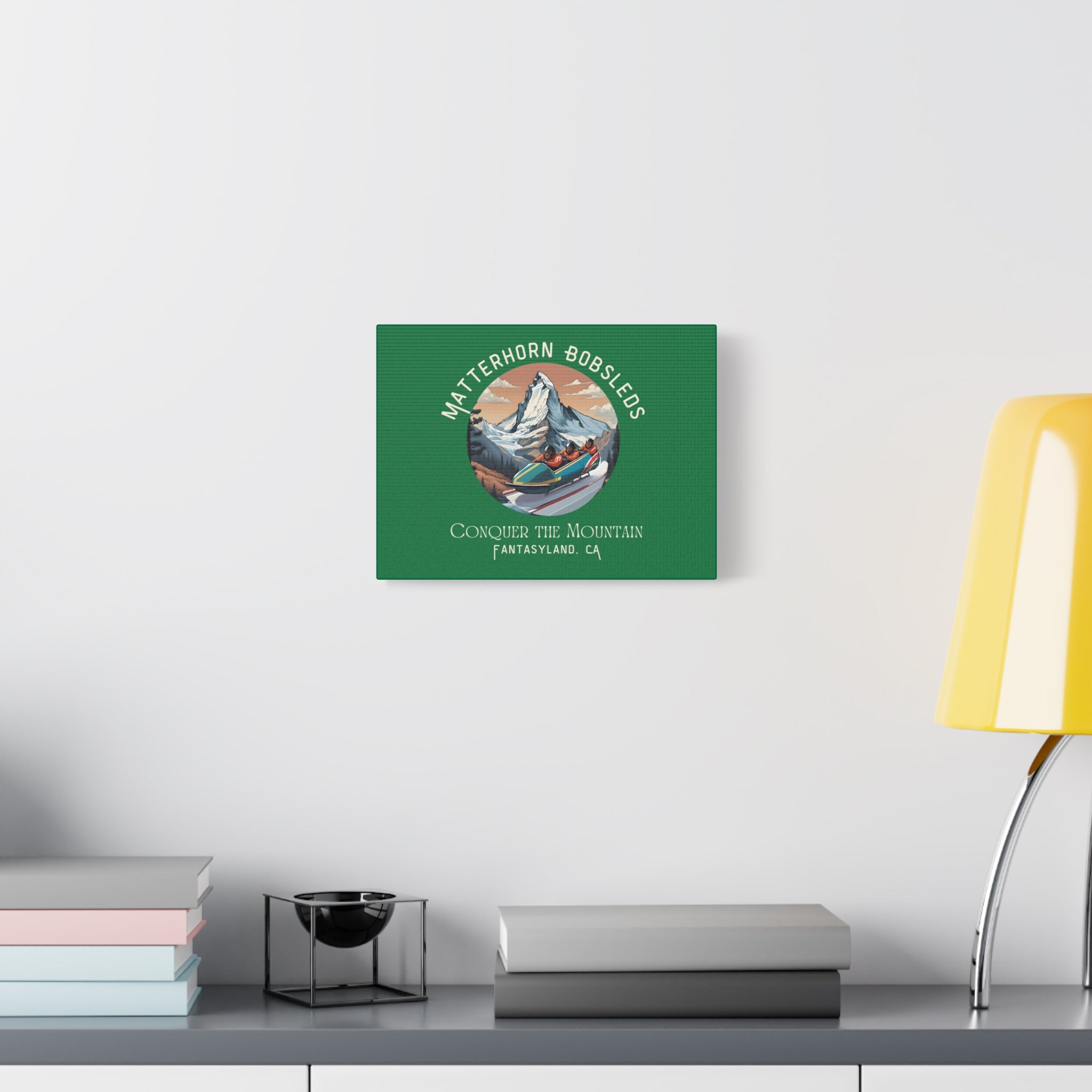 Matterhorn Bobsleds Matte Canvas, Stretched, 1.25"