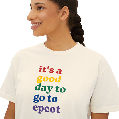 Crop Top, Good Day To Go To Epcot Inspired