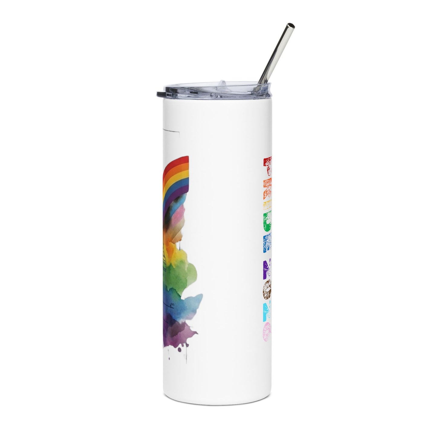 Cinderella Castle Pride 2026 Stainless Steel Tumbler – 20oz Rainbow Disney‑Inspired Drinkware
