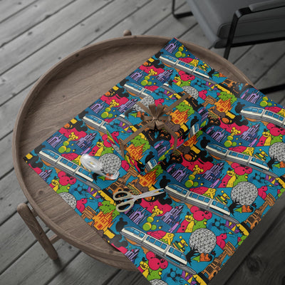 Pop Art Disney Holiday Wrapping Paper