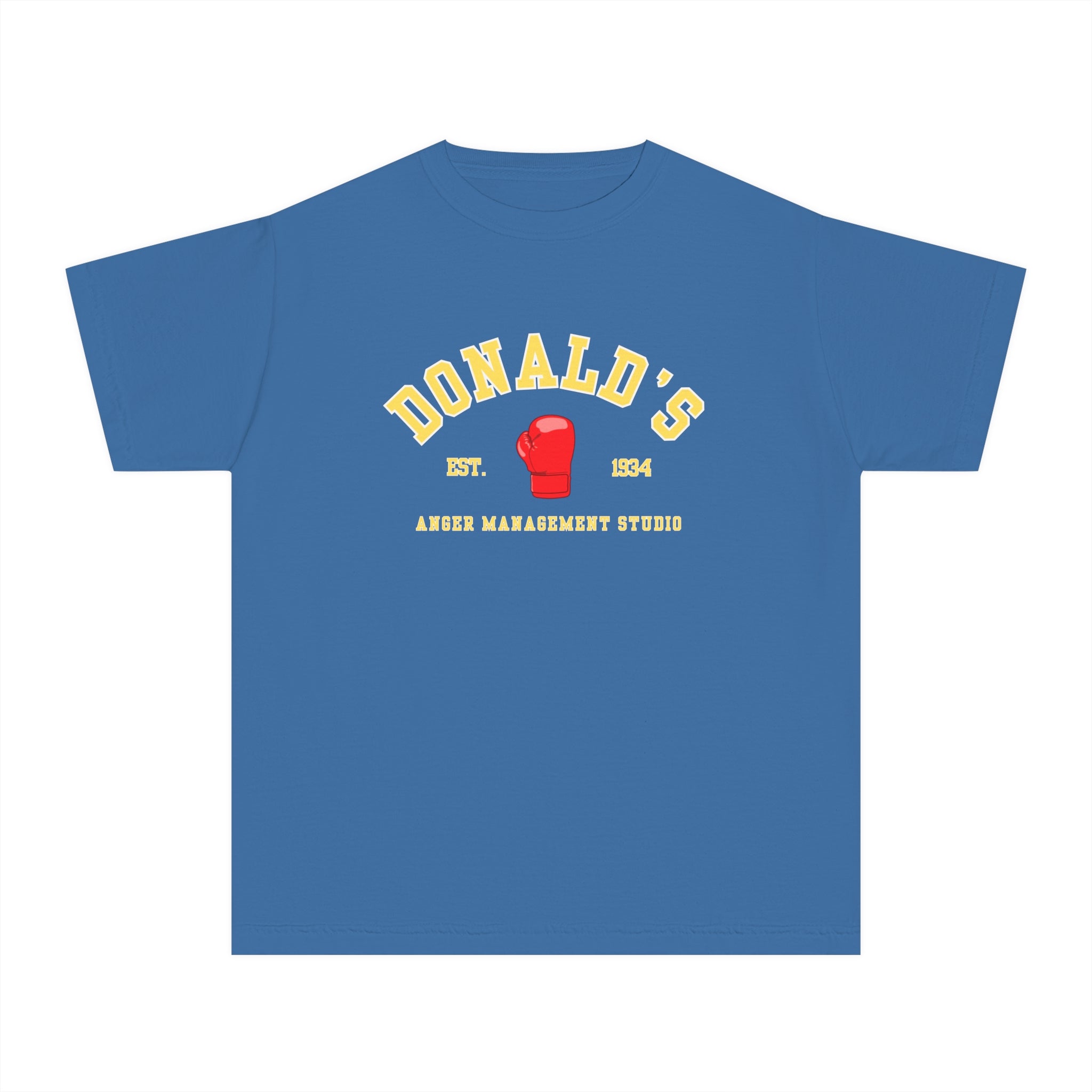 Youth Tee - Donald's Boxing Anger Management Studio - Disney - Comfort Colors Kids Tee