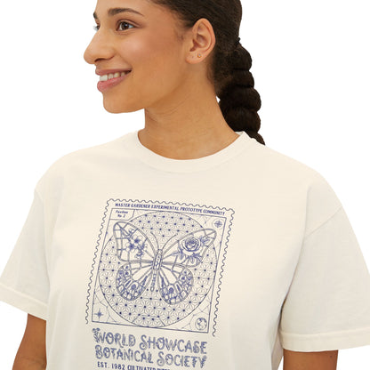 Flower & Garden Festival Crop Tee — World Showcase Botanical Society Vintage Design