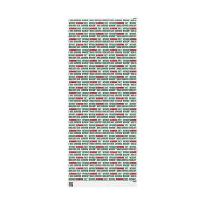 "Without Hermione They Wouldn't Have Survived" Holiday Wrapping Paper