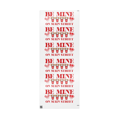 Be Mine On Main Street Valentines Wrapping Paper