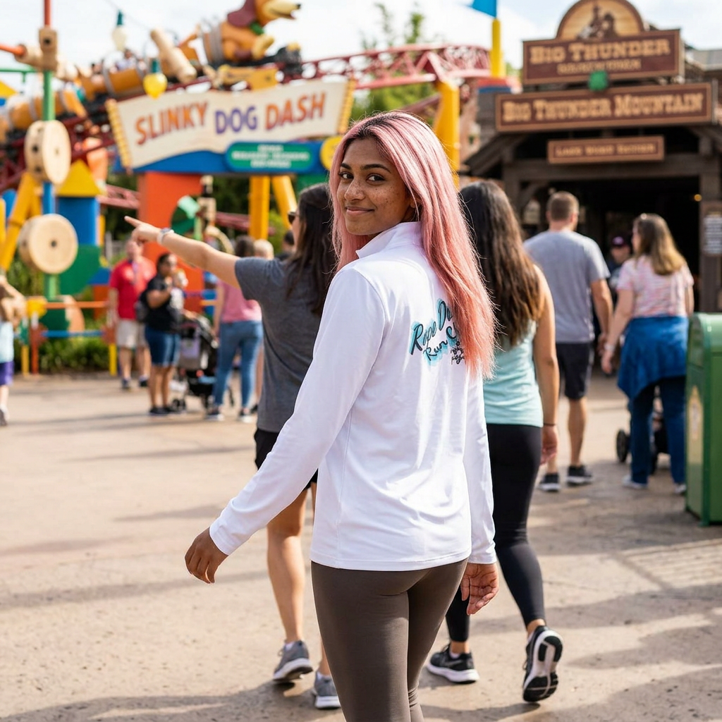 "Rope Drop Run Club" Quarter Zip Pullover