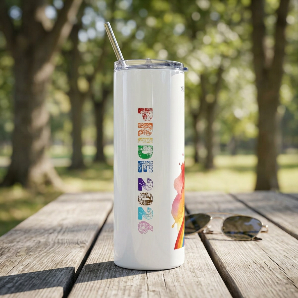 Cinderella Castle Pride 2026 Stainless Steel Tumbler – 20oz Rainbow Disney‑Inspired Drinkware