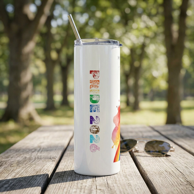 Cinderella Castle Pride 2026 Stainless Steel Tumbler – 20oz Rainbow Disney‑Inspired Drinkware