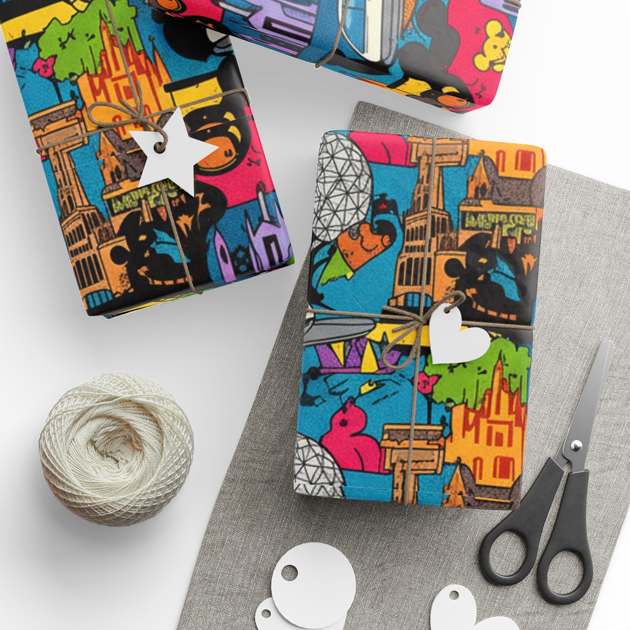 Pop Art Disney Holiday Wrapping Paper