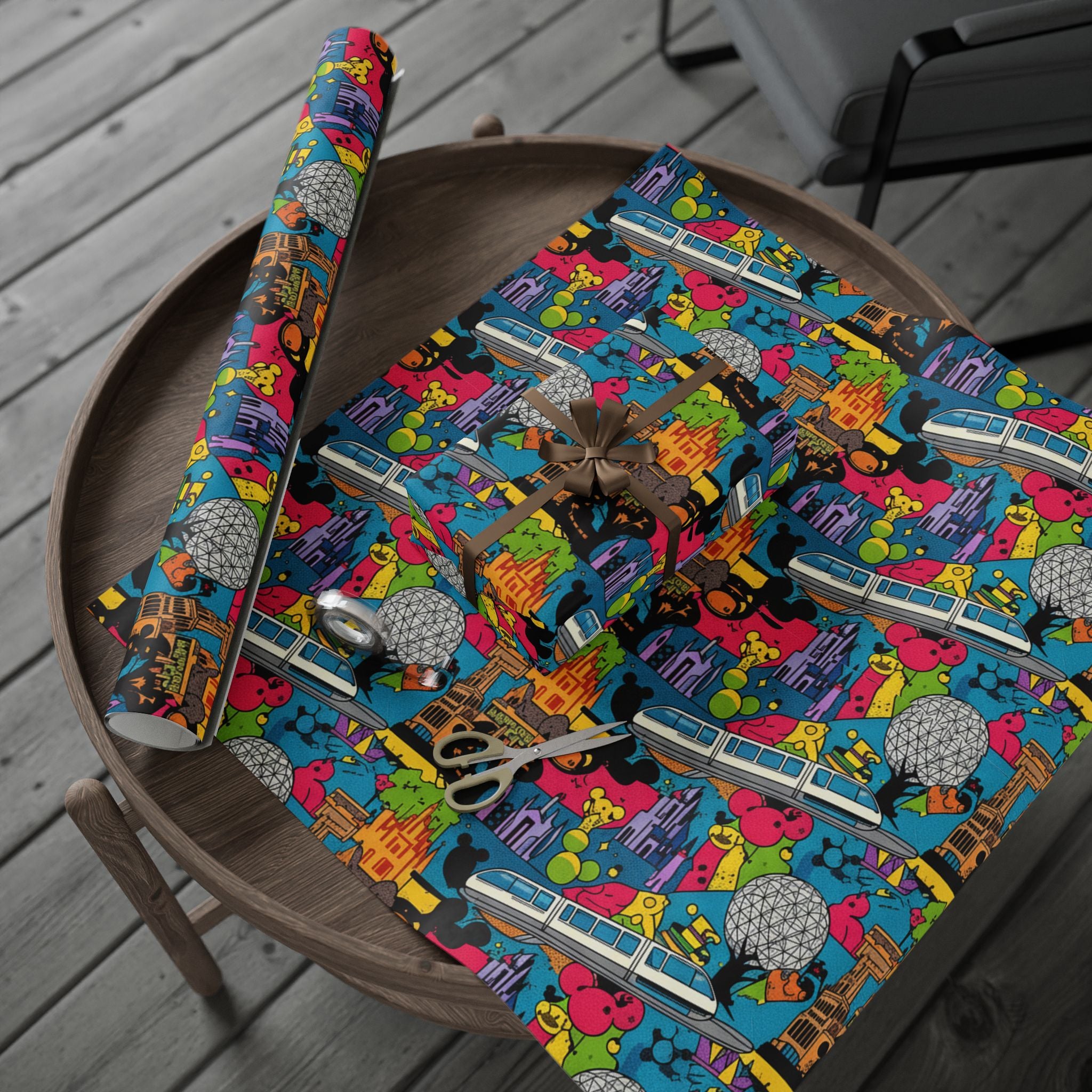 Pop Art Disney Holiday Wrapping Paper