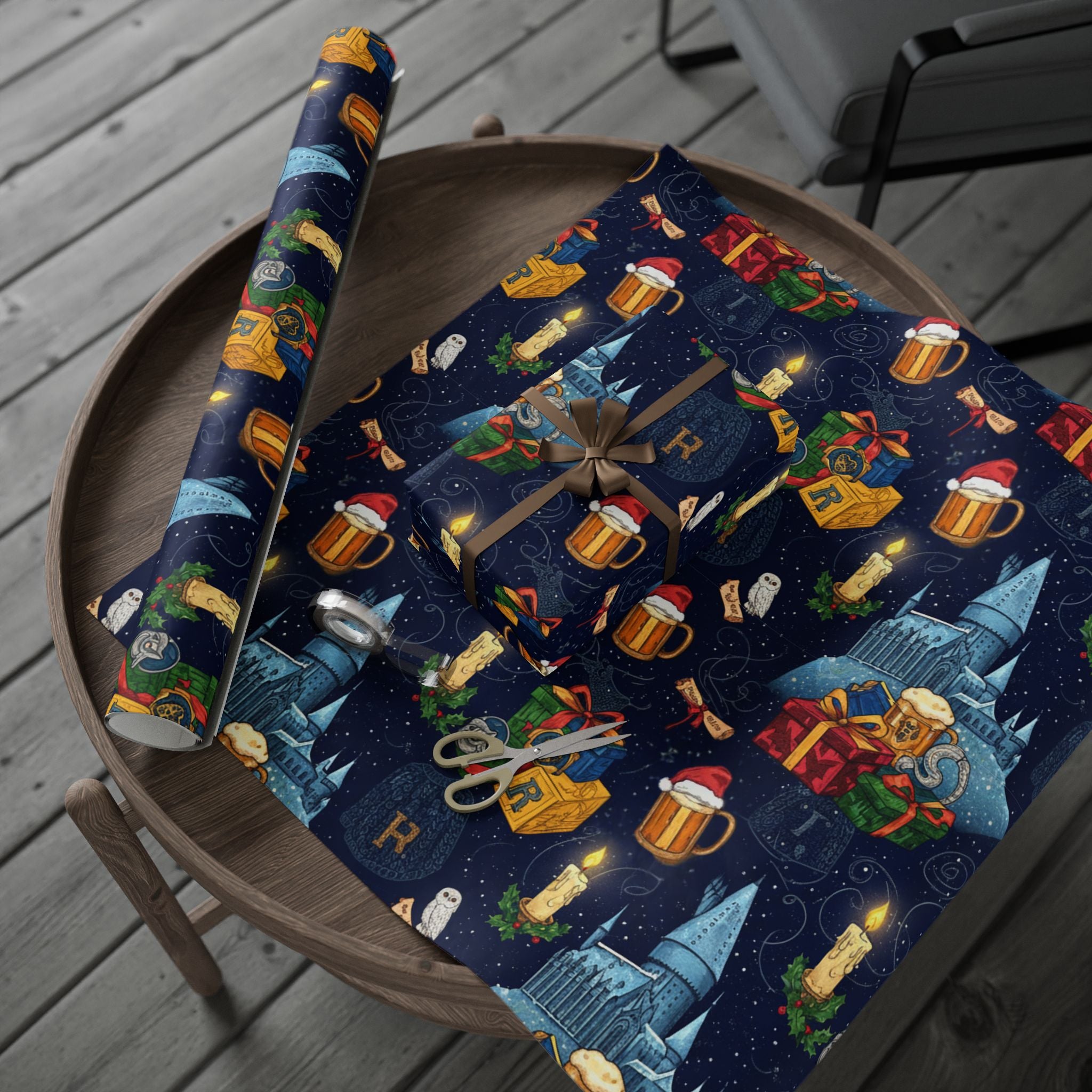 Holidays at Hogwarts Wrapping Paper