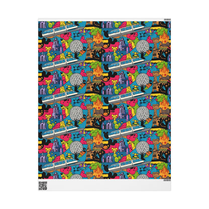Pop Art Disney Holiday Wrapping Paper