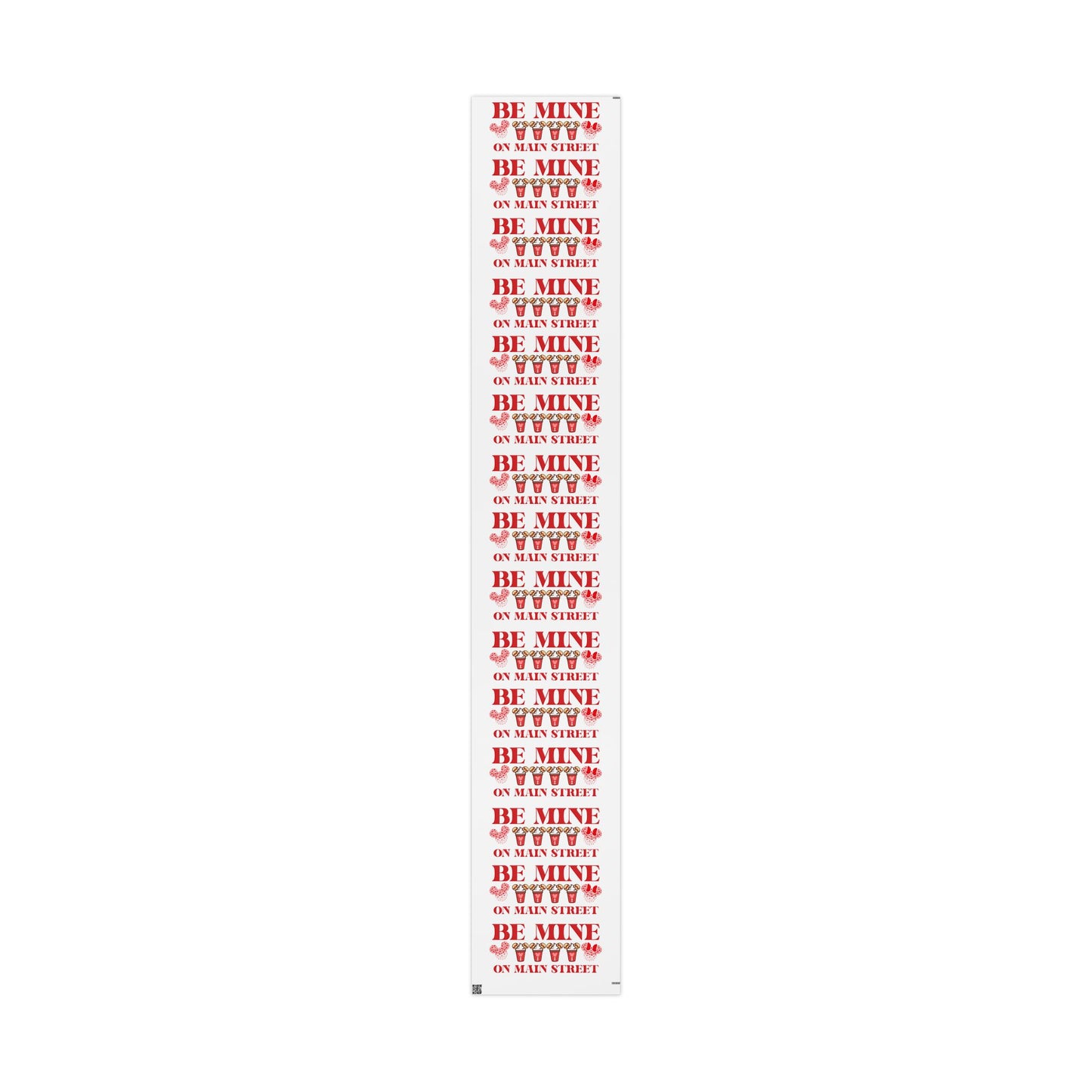 Be Mine On Main Street Valentines Wrapping Paper