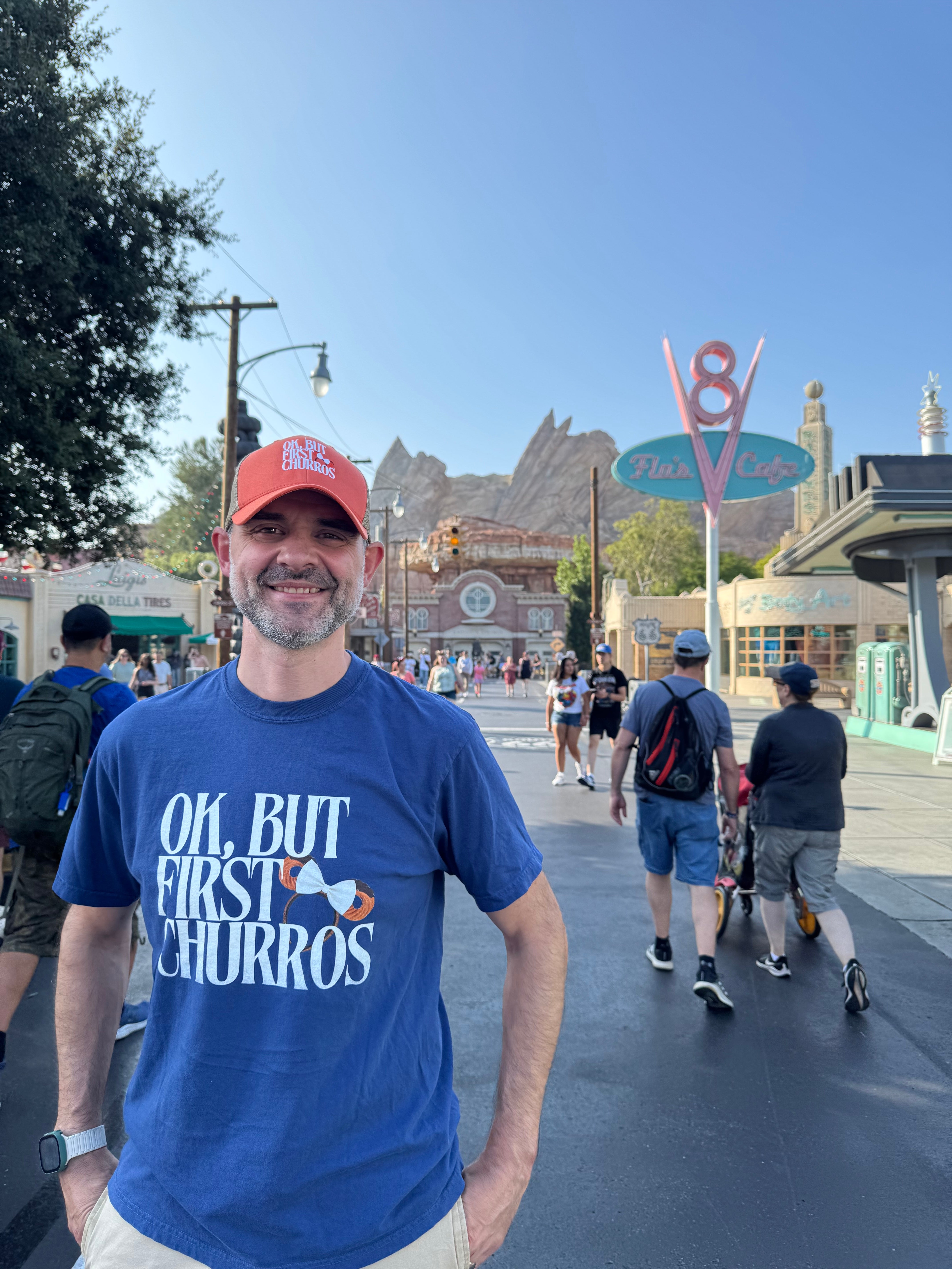 Subtle Disney Parks Garment-Dyed T-shirt - 'OK, But First Churros'