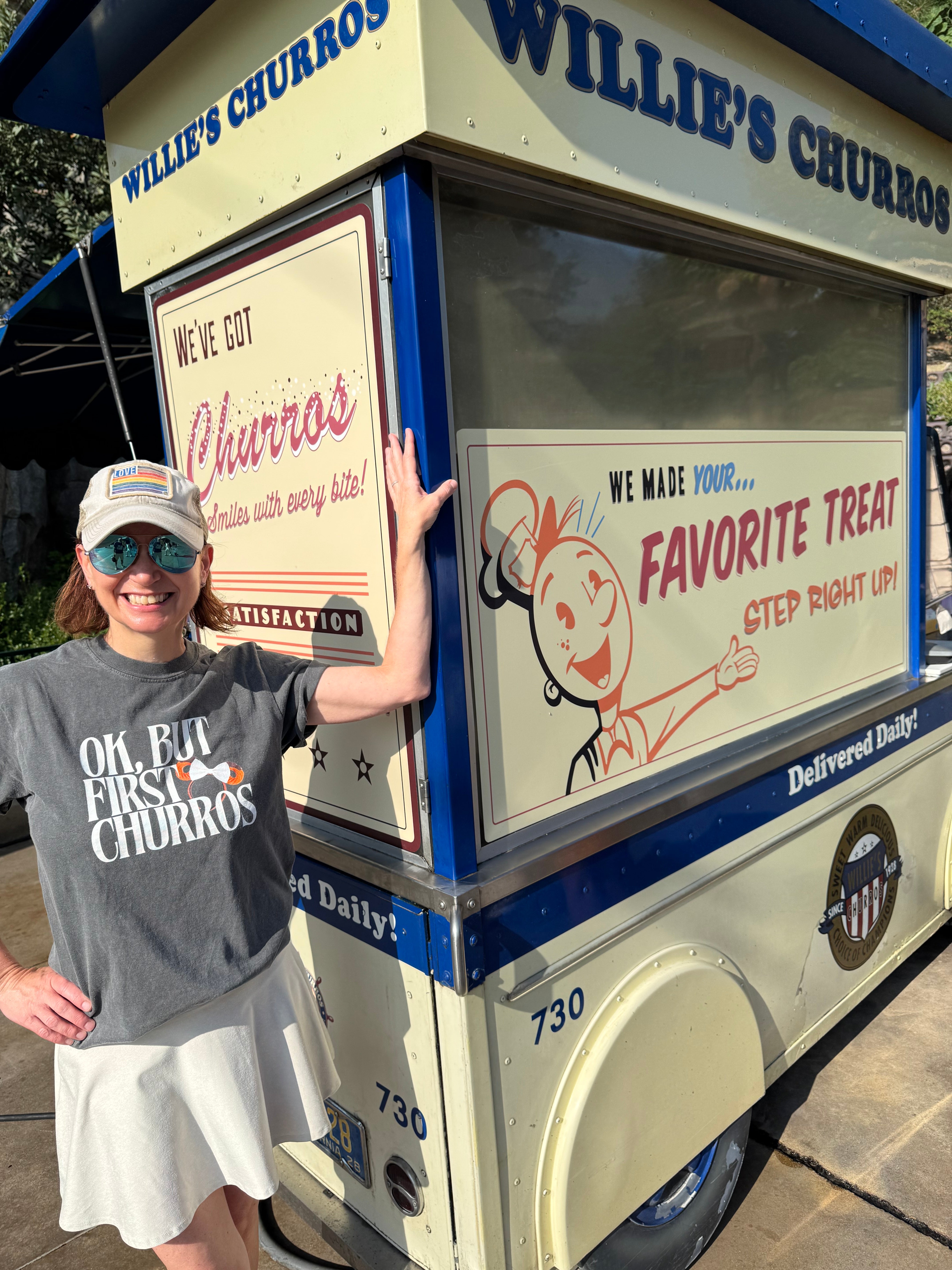 Subtle Disney Parks Garment-Dyed T-shirt - 'OK, But First Churros'