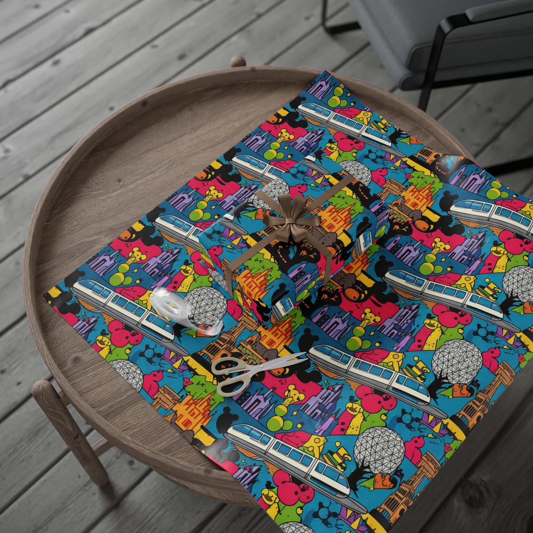 Pop Art Disney Holiday Wrapping Paper