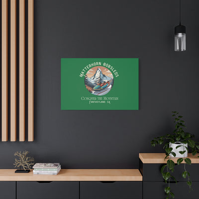 Matterhorn Bobsleds Matte Canvas, Stretched, 1.25"