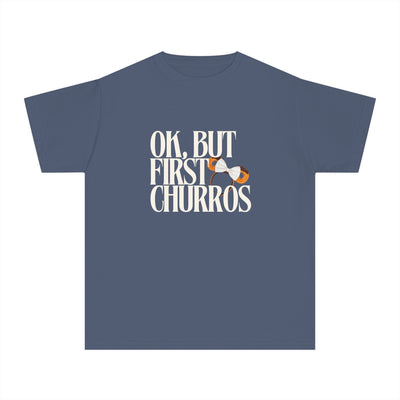 Disney Youth "OK, But First Churros" Tee