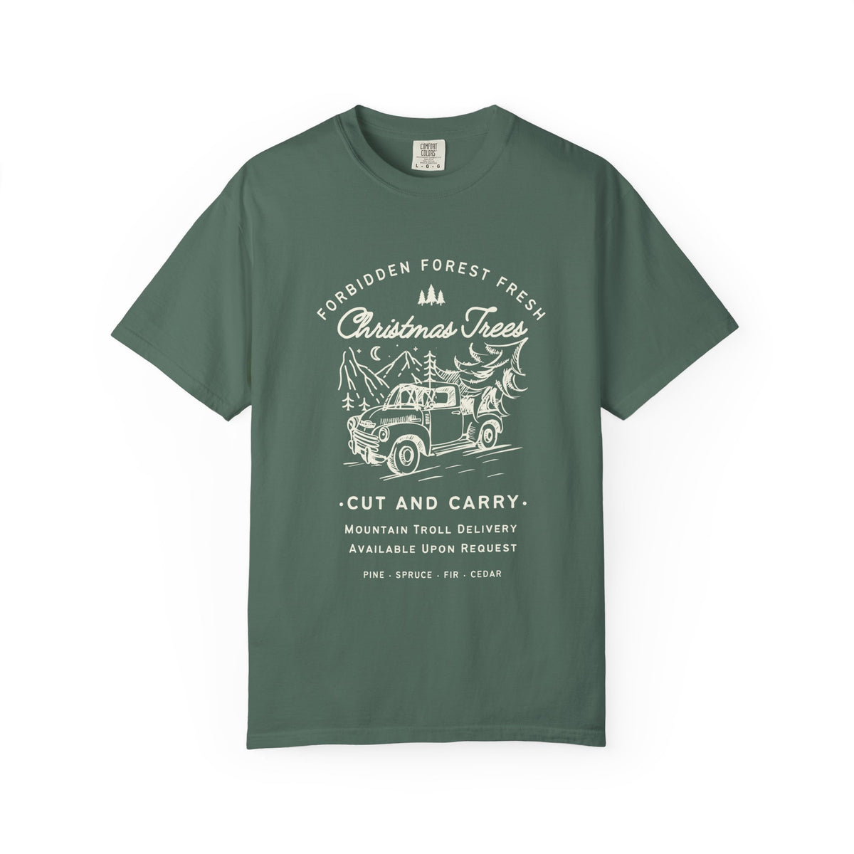 Forbidden Forest Fresh Christmas Trees Tee