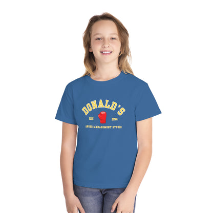 Youth Tee - Donald's Boxing Anger Management Studio - Disney - Comfort Colors Kids Tee