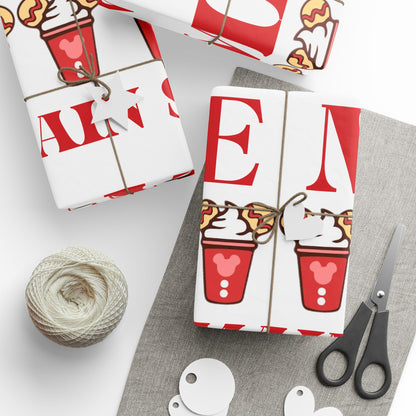 Be Mine On Main Street Valentines Wrapping Paper