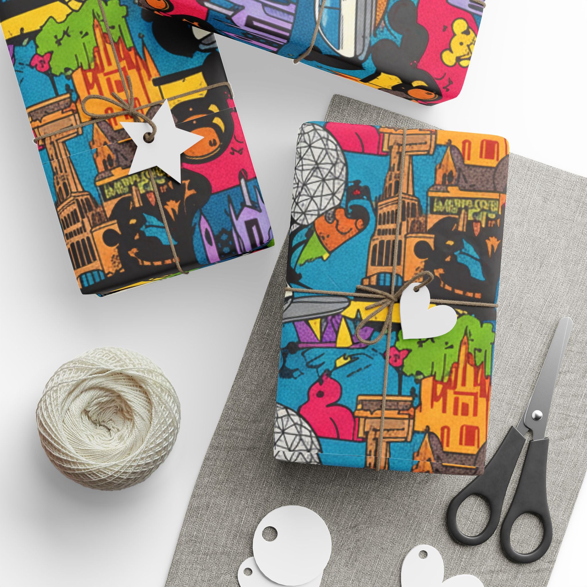 Pop Art Disney Holiday Wrapping Paper