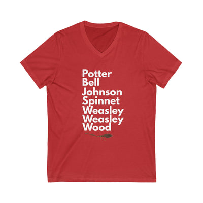 Gryffindor Lineup V-Neck Tee – Firebolt Edition
