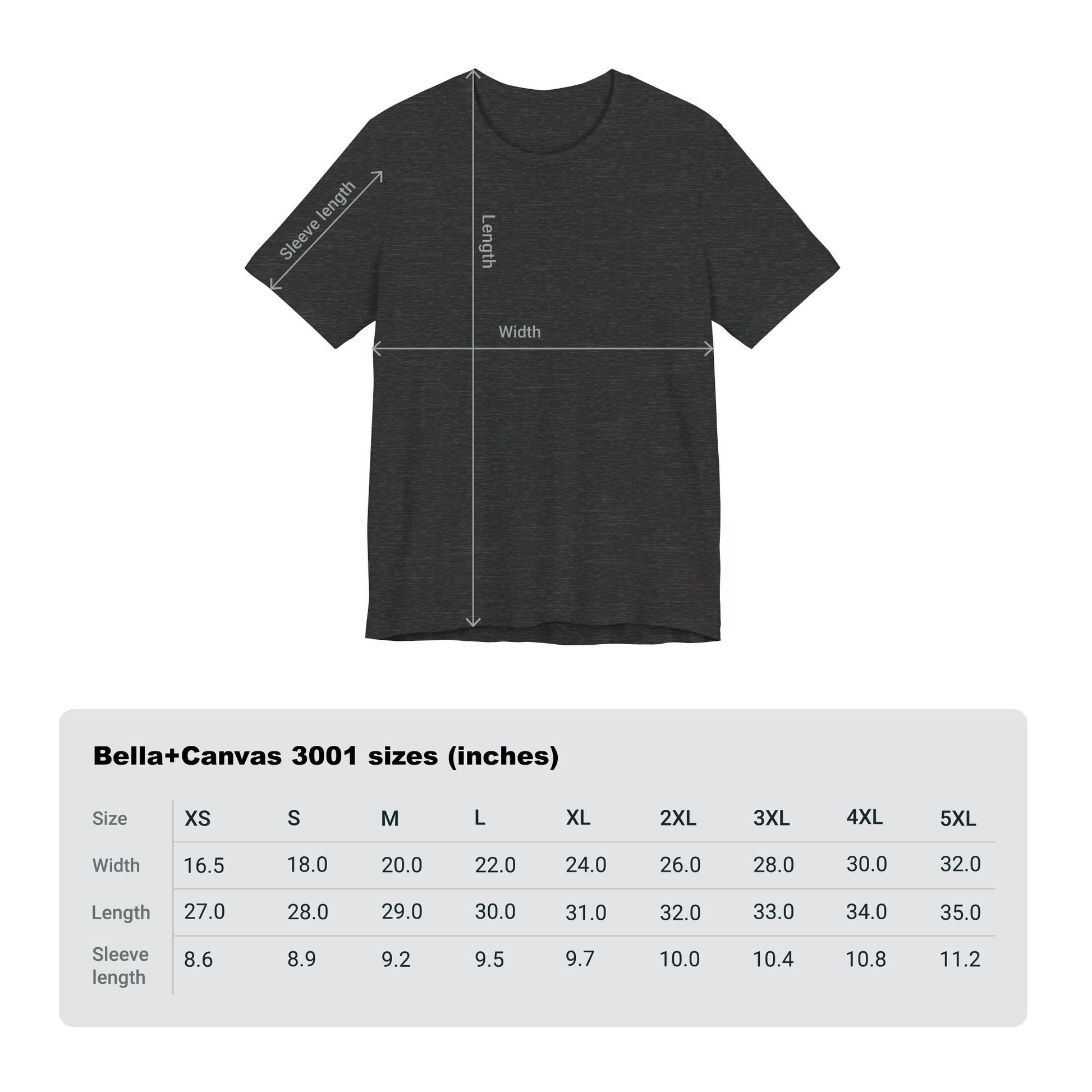  Anti_Social_Potters_Club tee size chart bella canvas