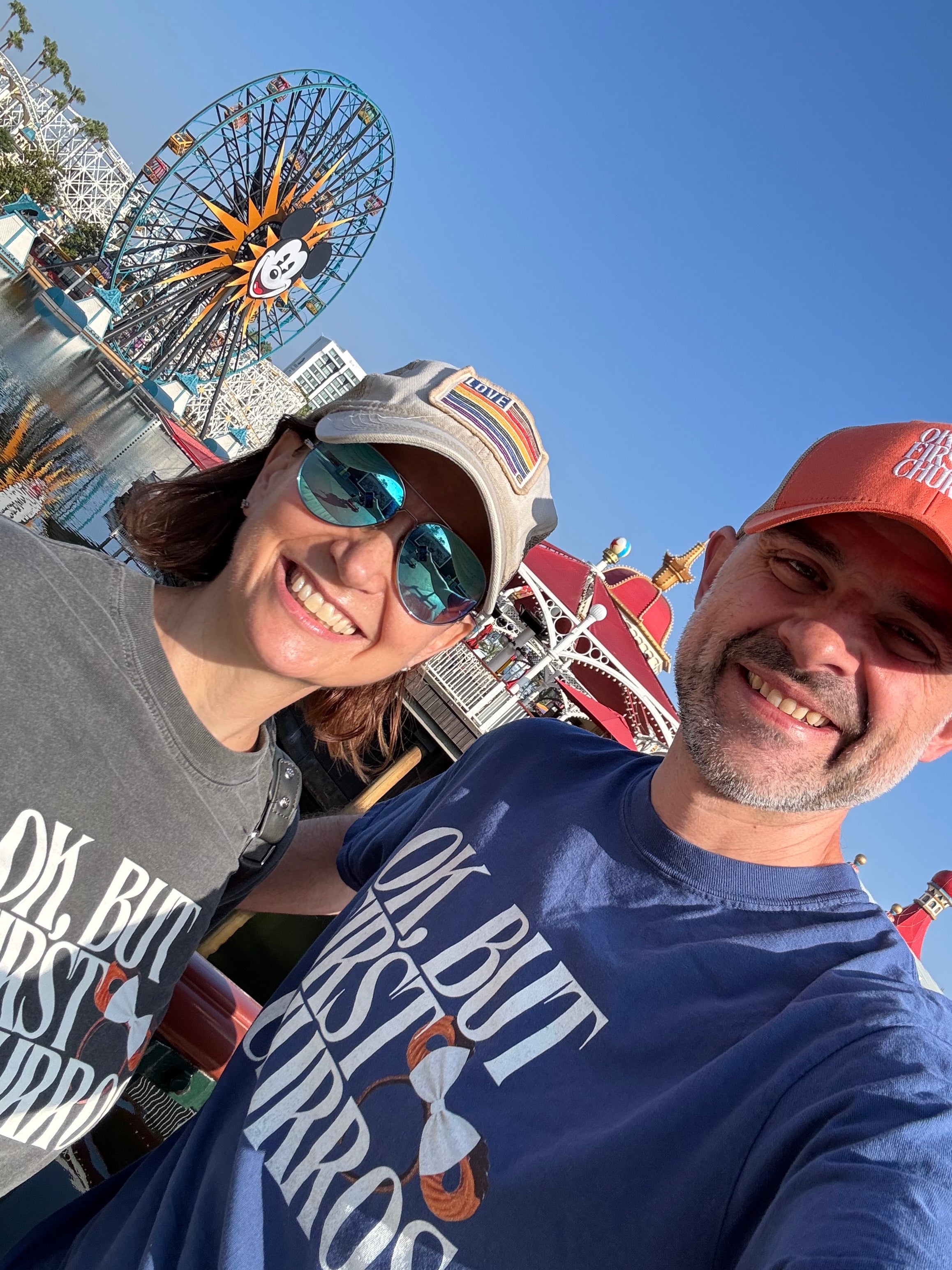 Subtle Disney Parks Garment-Dyed T-shirt - 'OK, But First Churros'