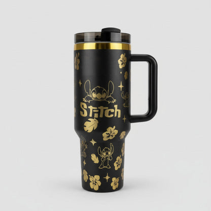 40oz Stainless Steel Tumbler with Handle - Insulated Travel Cup