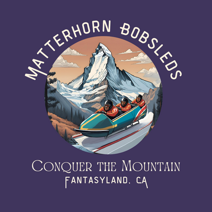 Matterhorn Bobsleds Purple Hooded Sweatshirt