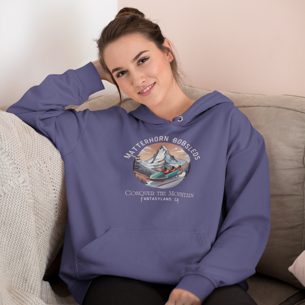 Matterhorn_Bobsleds_Hoodie_Model_Sitting