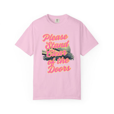 Stand Clear of the Doors Epcot Tee Pink