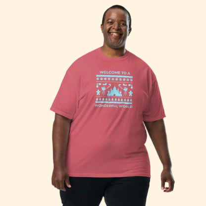 disney holiday male red shirt
