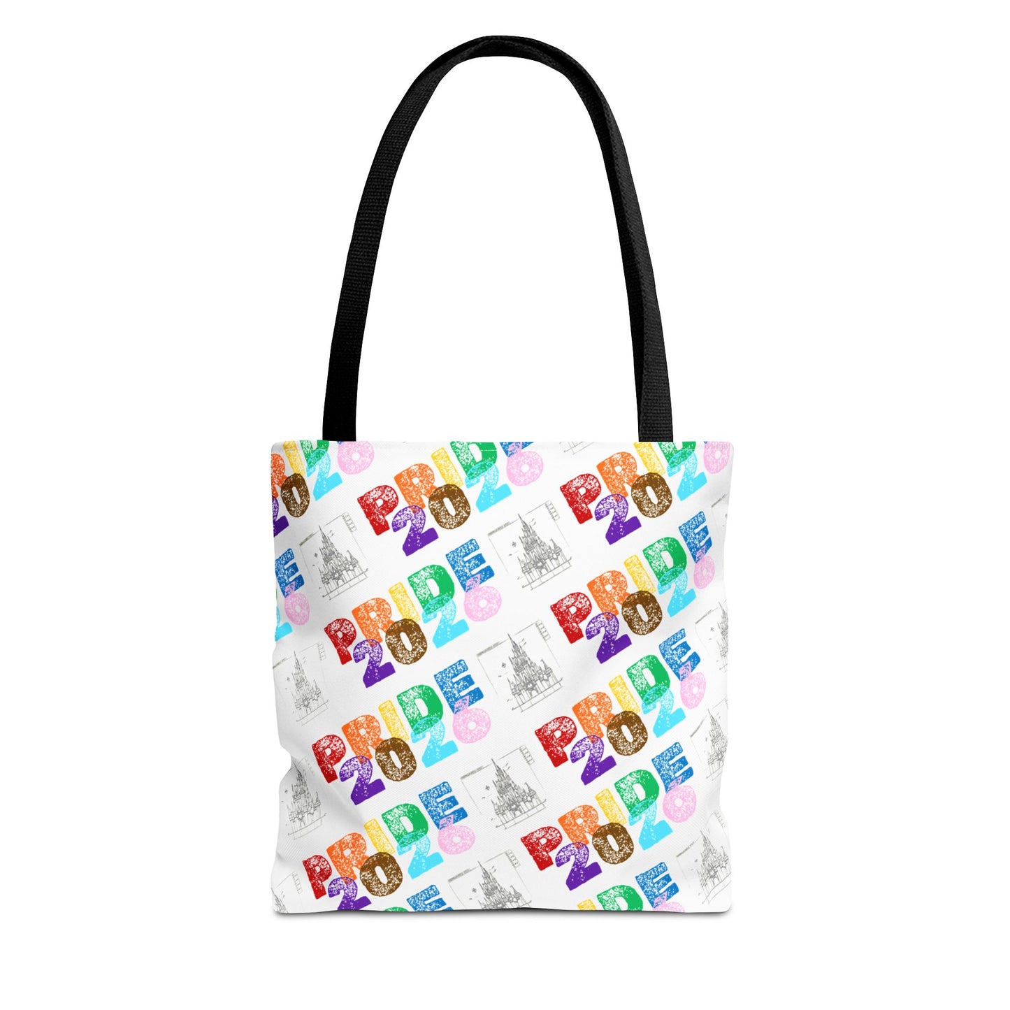 disney pride tote black handle