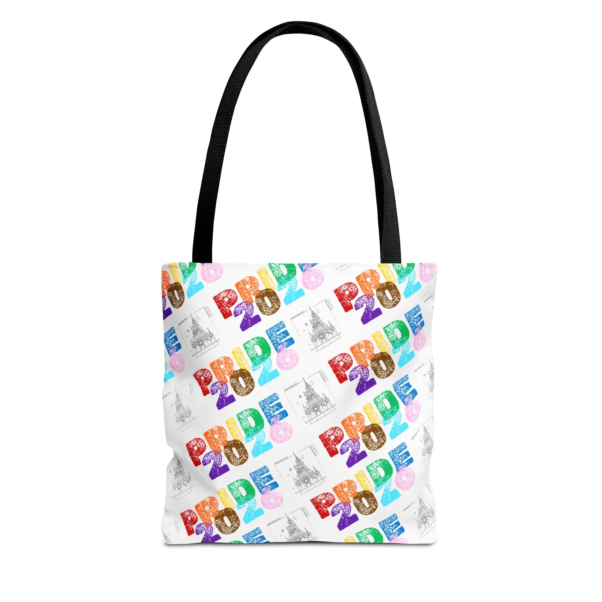 disney pride tote black handle