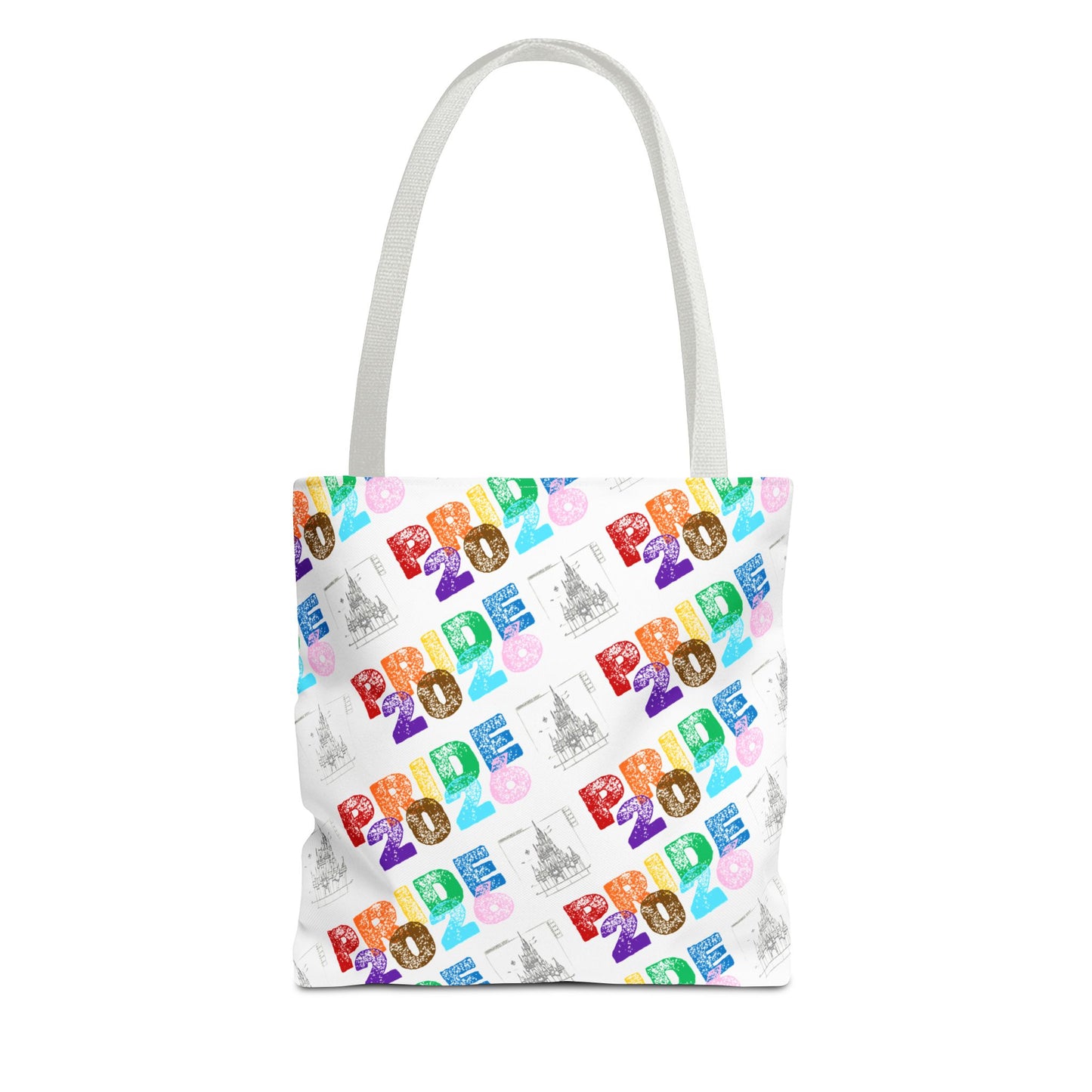 disney pride tote white handle