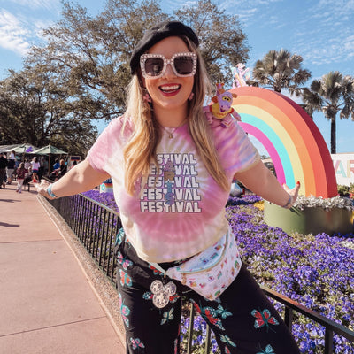 Festival of the Arts Tie-Dye Crop Tee