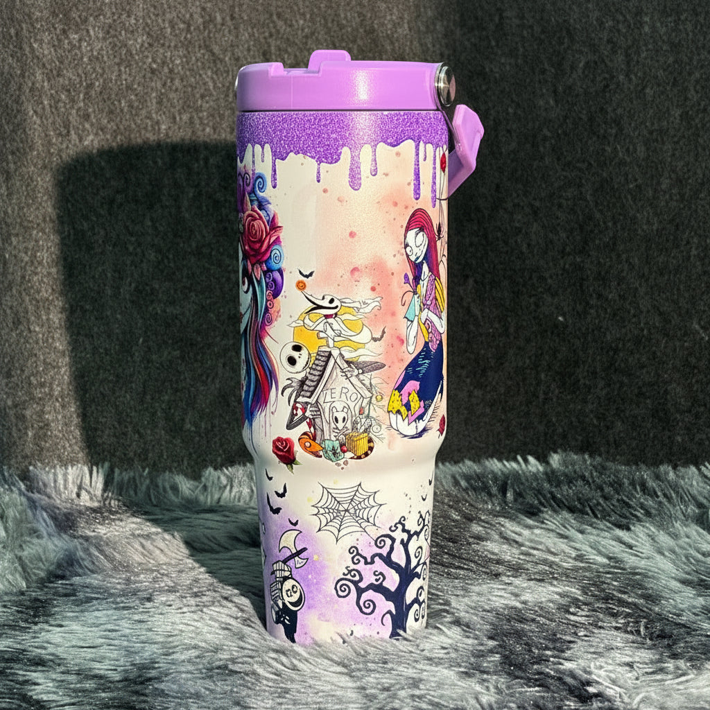 Spooky Romance 40oz Insulated Tumbler - Limited Edition Halloween Collection