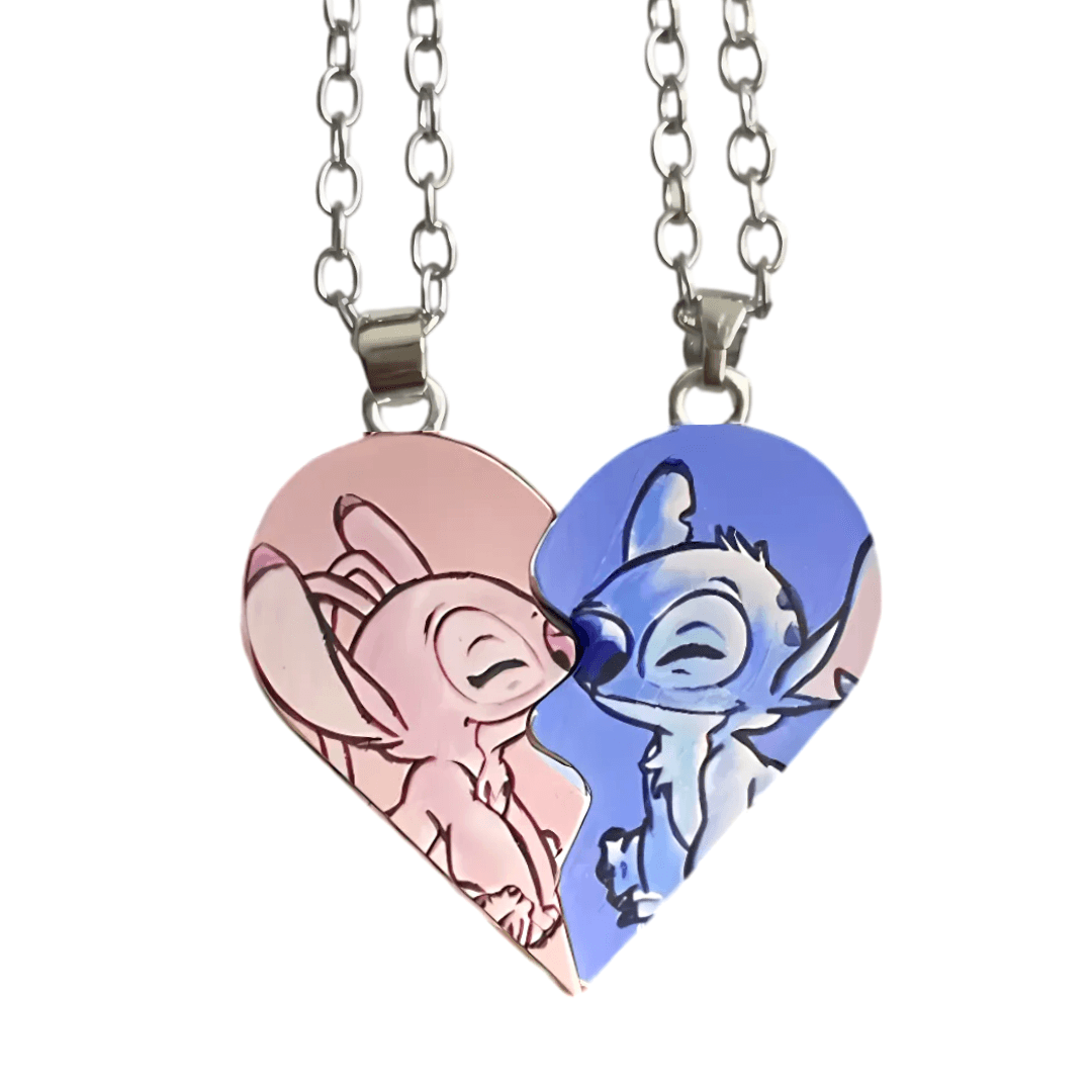 lilo and stitch necklace close up