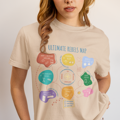 disney rebel hideout map tee in ivory