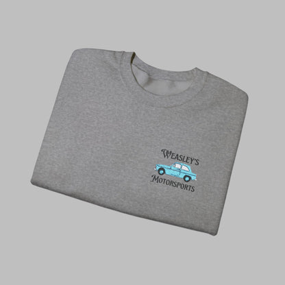 weasleys motorsports embroidered sweatshirt folded